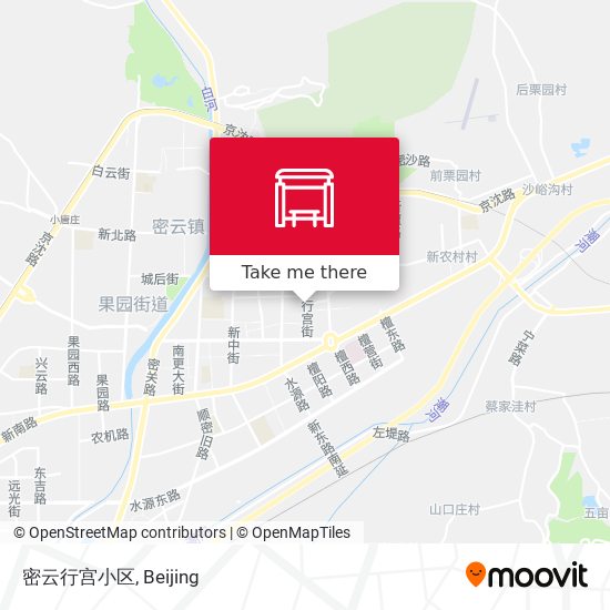 密云行宫小区 map