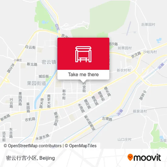 密云行宫小区 map