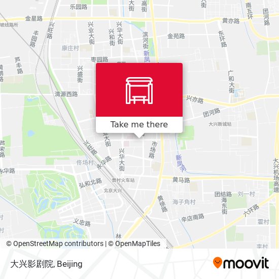 大兴影剧院 map
