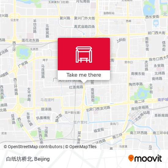 白纸坊桥北 map