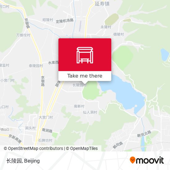 长陵园 map