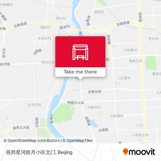 燕郊星河皓月小区北门 map