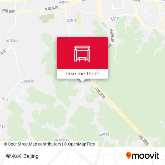 帮水峪 map