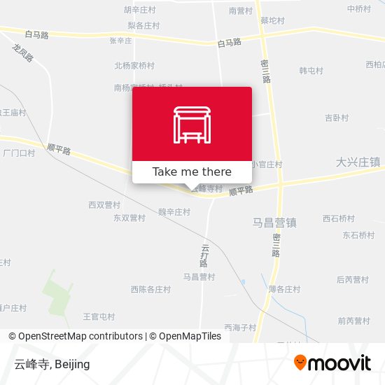 云峰寺 map