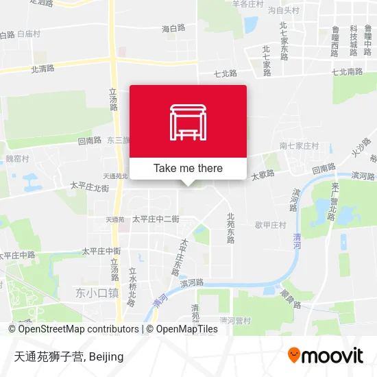 天通苑狮子营 map