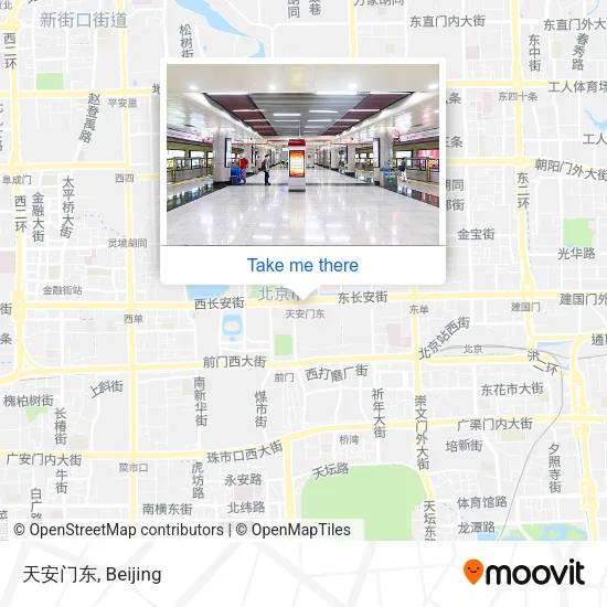 天安门东 map