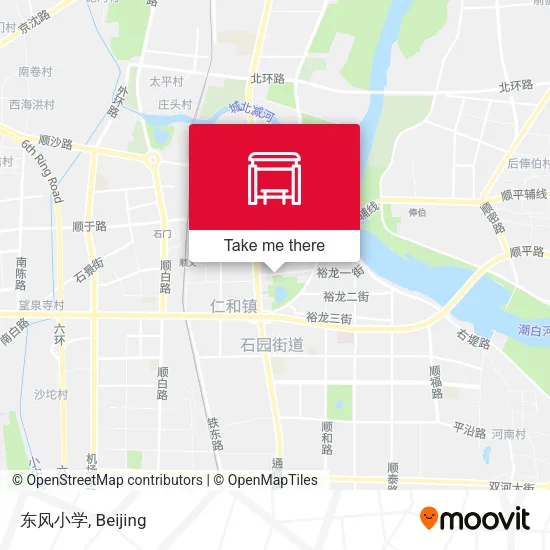 东风小学 map