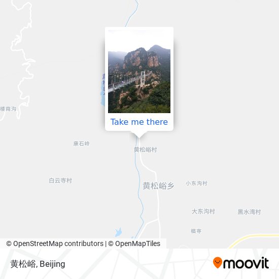 黄松峪 map