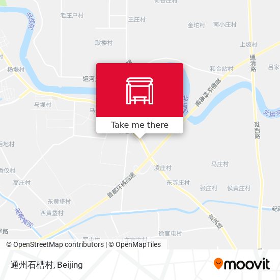 通州石槽村 map