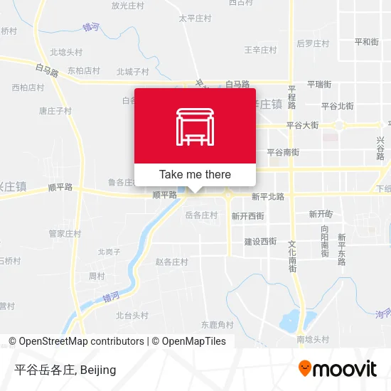 平谷岳各庄 map