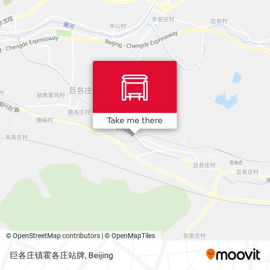 巨各庄镇霍各庄站牌 map