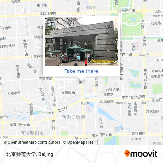 北京师范大学 map