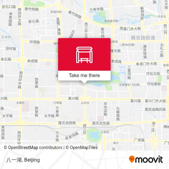 八一湖 map