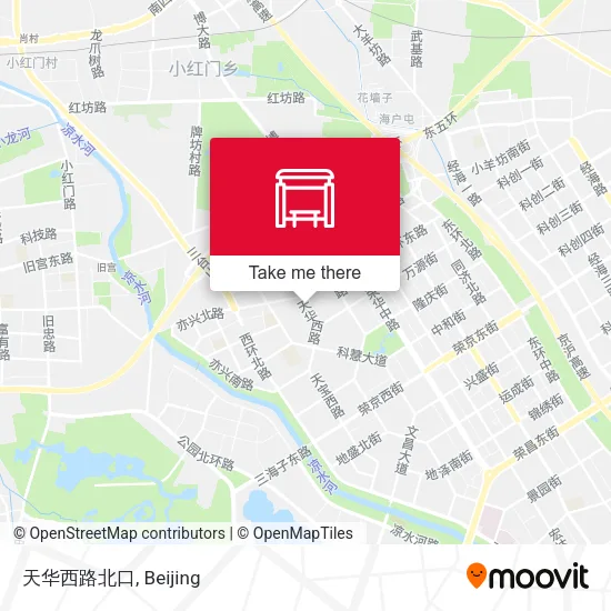 天华西路北口 map