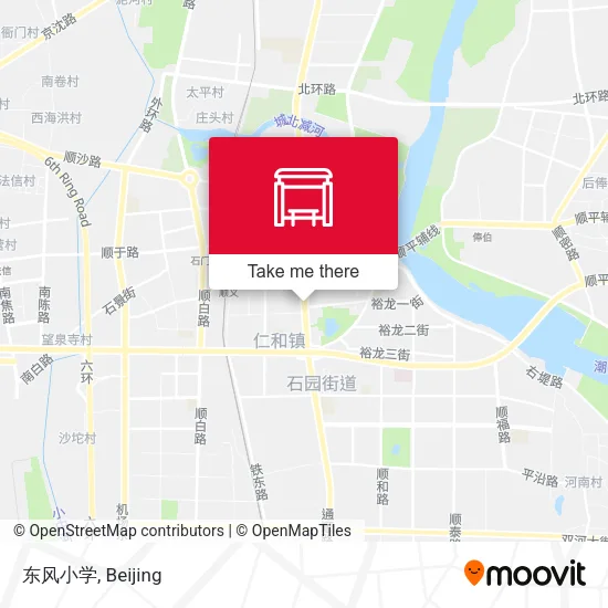 东风小学 map