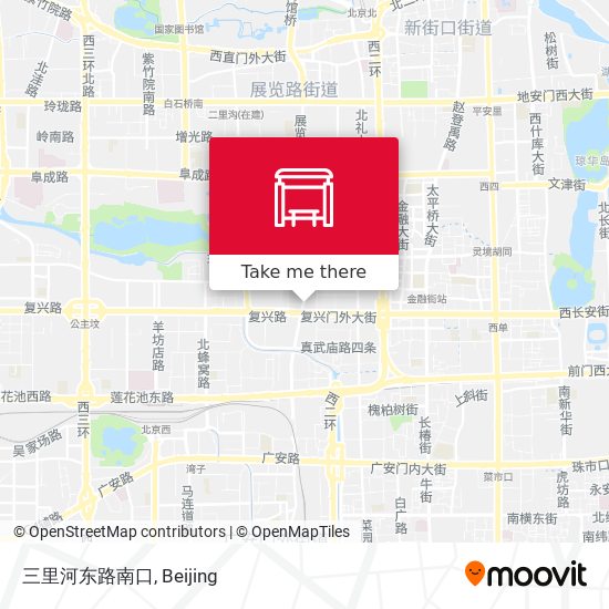 三里河东路南口 map