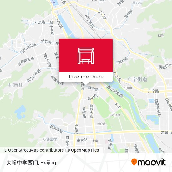 大峪中学西门 map