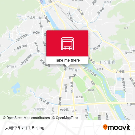 大峪中学西门 map