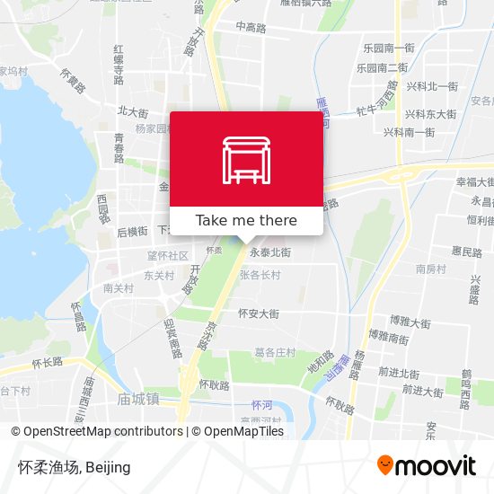 怀柔渔场 map