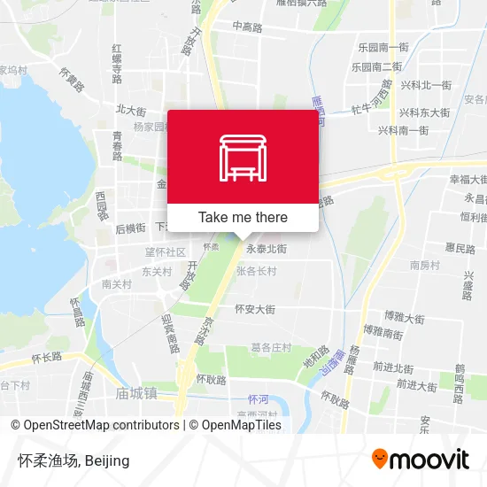 怀柔渔场 map
