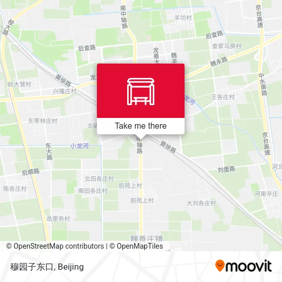 穆园子东口 map