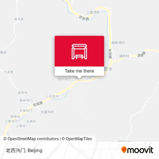 老西沟门 map
