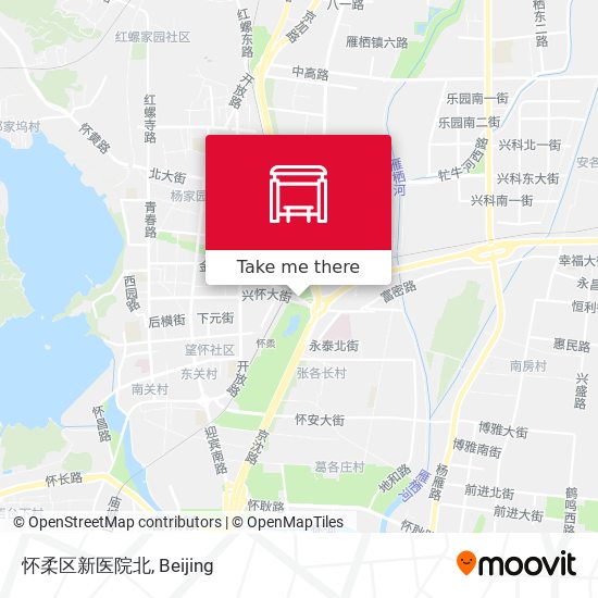 怀柔区新医院北 map
