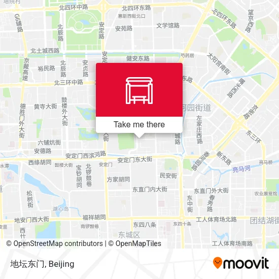 地坛东门 map