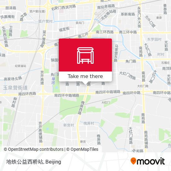 地铁公益西桥站 map