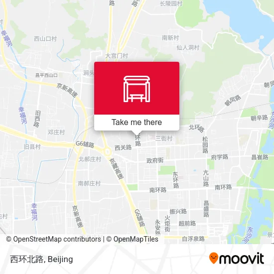 西环北路 map