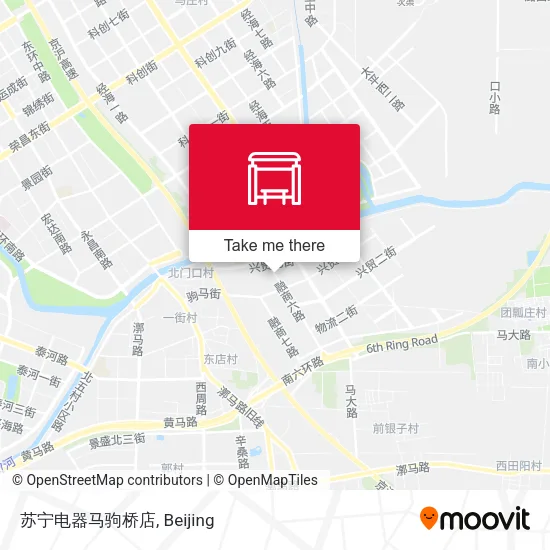 苏宁电器马驹桥店 map
