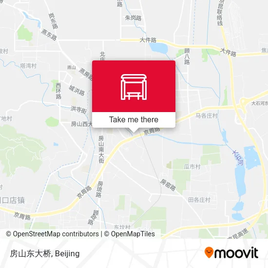 房山东大桥 map