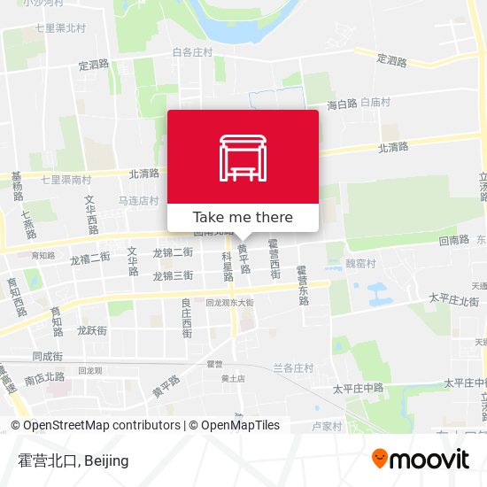 霍营北口 map