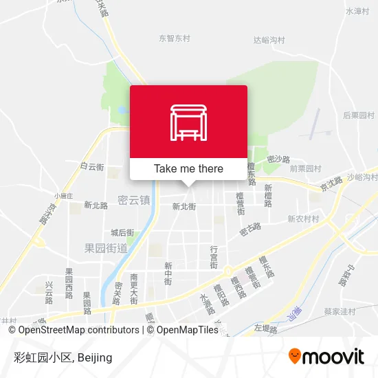 彩虹园小区 map