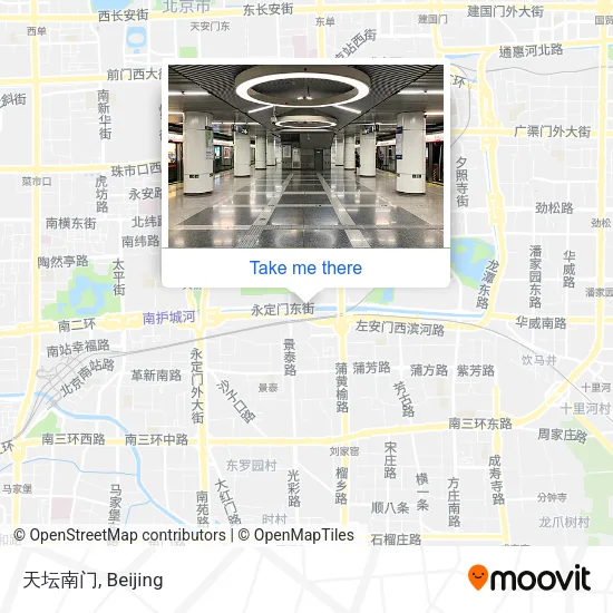 天坛南门 map