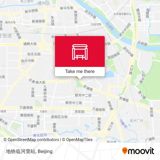 地铁临河里站 map
