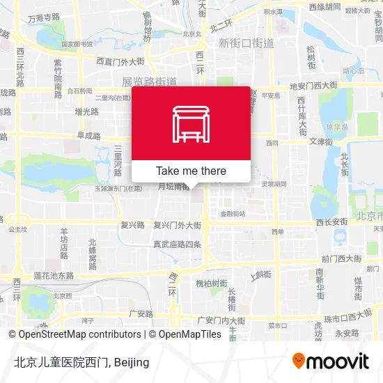 北京儿童医院西门 map