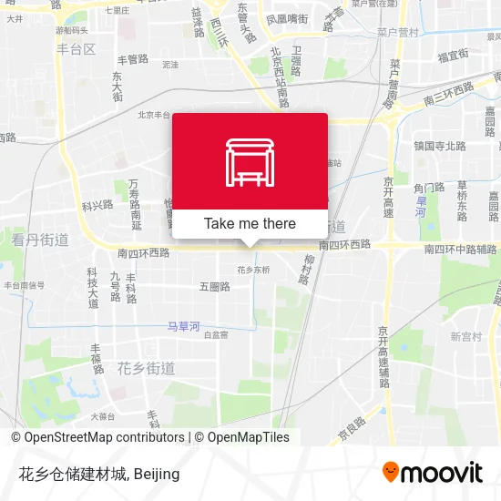 花乡仓储建材城 map