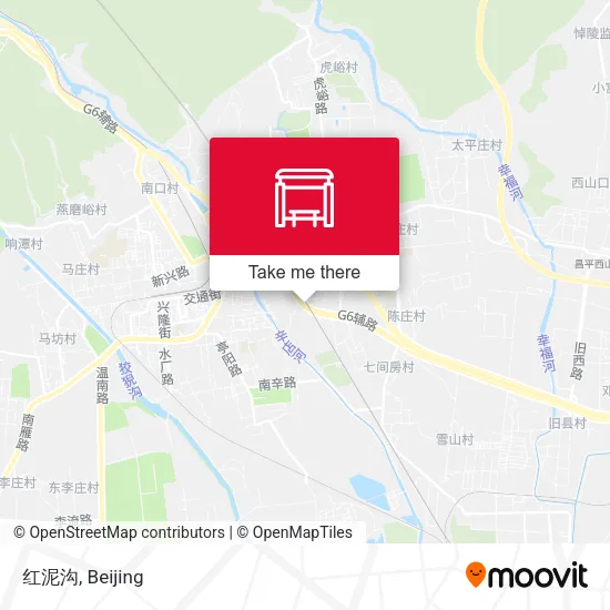 红泥沟 map