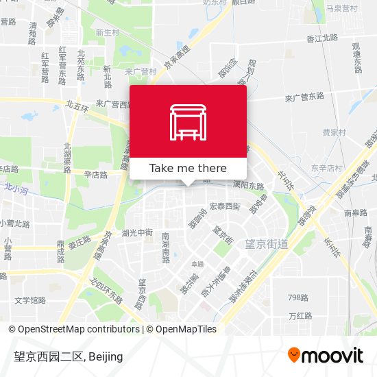 望京西园二区 map