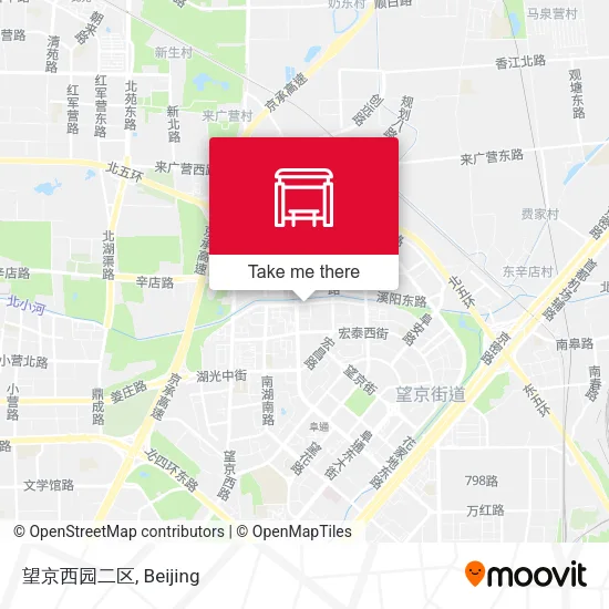 望京西园二区 map