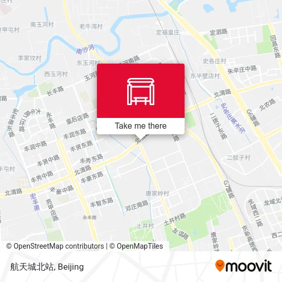 航天城北站 map