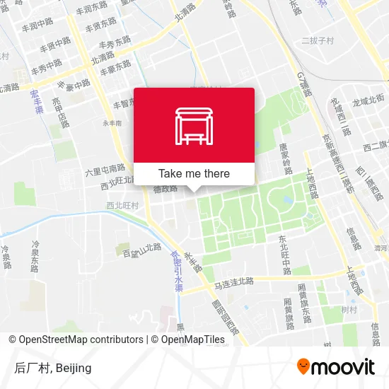 后厂村 map