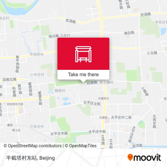 半截塔村东站 map