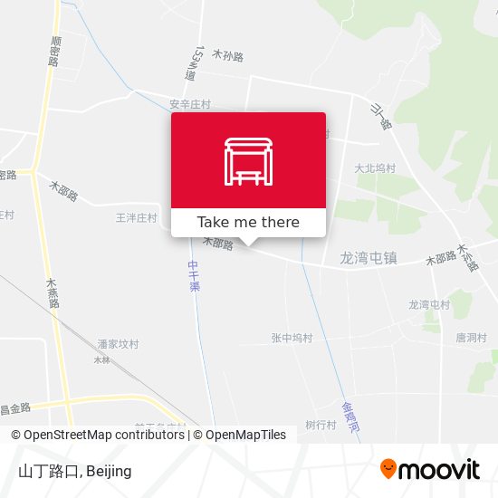 山丁路口 map