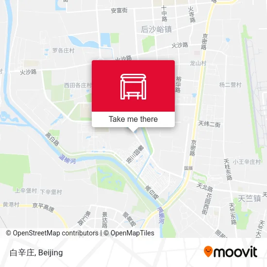 白辛庄 map