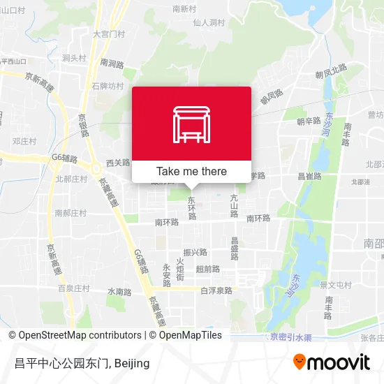 昌平中心公园东门 map