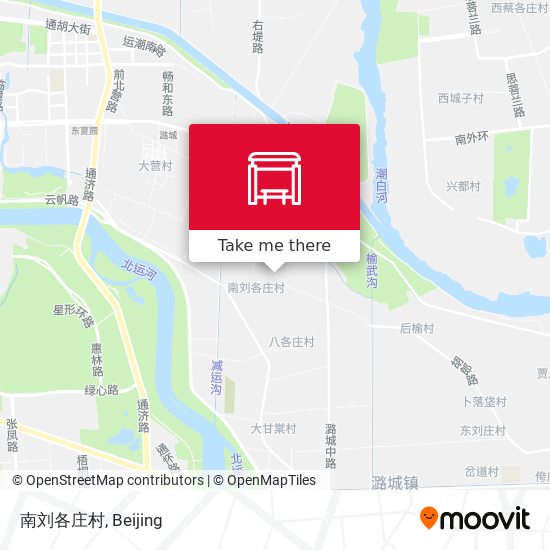 南刘各庄村 map