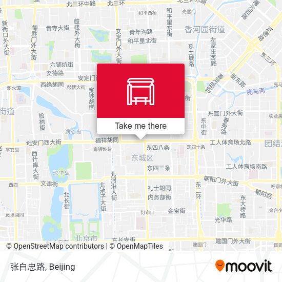 张自忠路 map