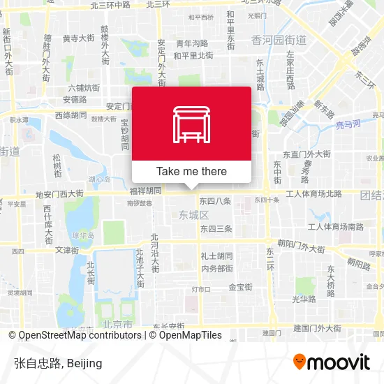 张自忠路 map
